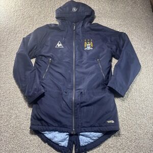 Manchester City Coat Mens Small Navy Thomas Cook Soccer Le Coq Sportif Parka
